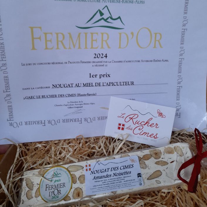 Produit Nougat des Cimes -1er Prix Fermiers d’Or